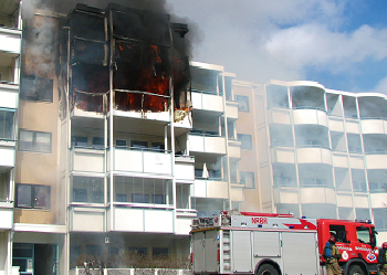 Bare en av fire har hatt brannøvelser hjemme